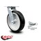 Service Caster 8 Inch Rubber on Aluminum Swivel Caster with Roller Bearing and Swivel Lock SCC SCC-30CS820-RAR-BSL - alternate 6